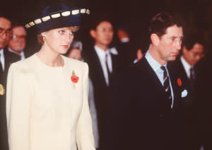 Princess Diana and Prince Charles in 1992