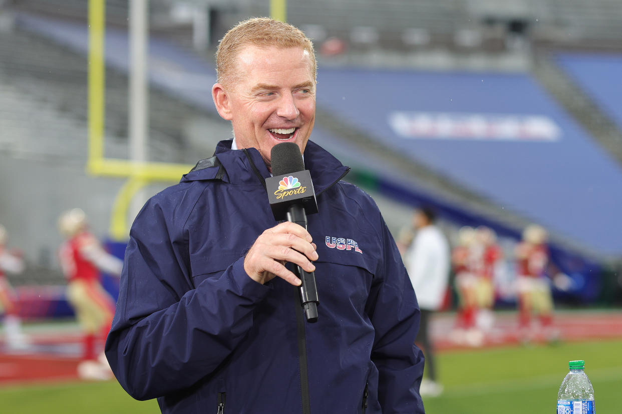 Jason Garrett is headed to a television near you this fall. (Photo by Carmen Mandato/USFL/Getty Images)