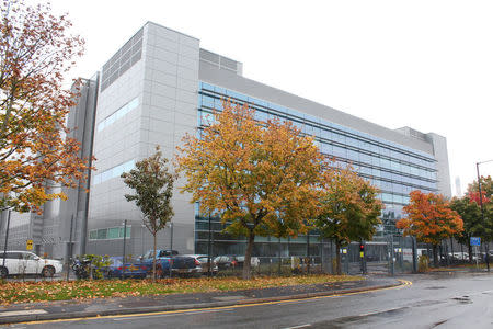 A exterior view of Equinox data center where many hedge funds outsource data security to cloud providers, in Slough, Britain October 25, 2016. REUTERS/Maiya Keidan