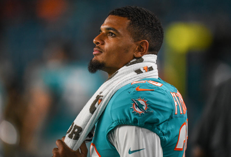 Minkah Fitzpatrick reportedly wants out of Miami. (Getty)