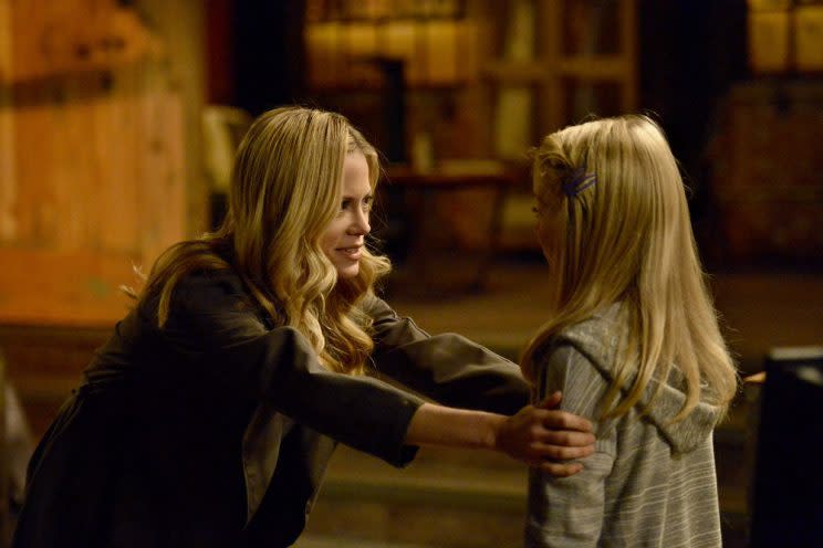 Claire Coffee as Adalind Schade and Hannah R. Loyd as Diana (Photo by: Allyson Riggs/NBC)