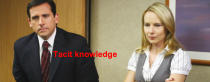 <p>Tacit knowledge: Information that only exists within the head of an employee </p>