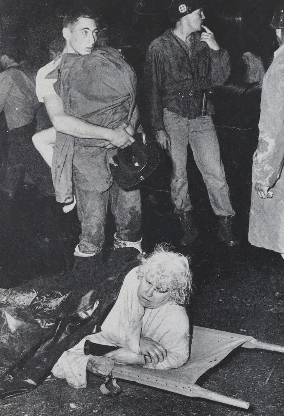 Charlie Rollins was a 25-year-old photographer for The Wichita Eagle in 1955 when a tornado killed 77 people on the night of May 25. Rollins took award-winning photos of the rescue efforts in Udall about an hour after the town was destroyed by the F5 tornado. Travis Heying / The Wichita Eagle