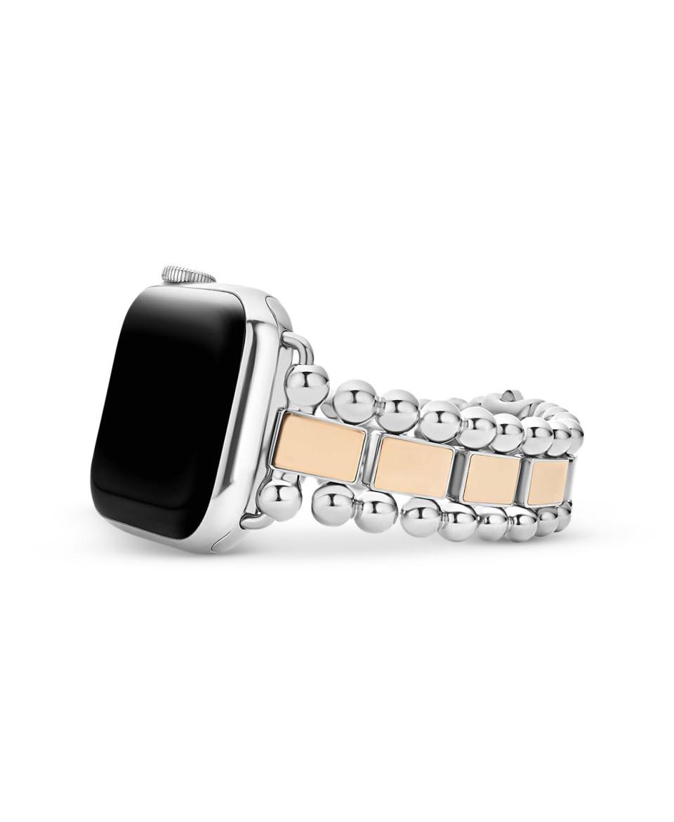 Smart Caviar 18K Rose Gold & Stainless Steel Apple Watch Bracelet