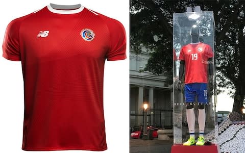Costa Rica 2018 World Cup away kit - Credit: New Balance