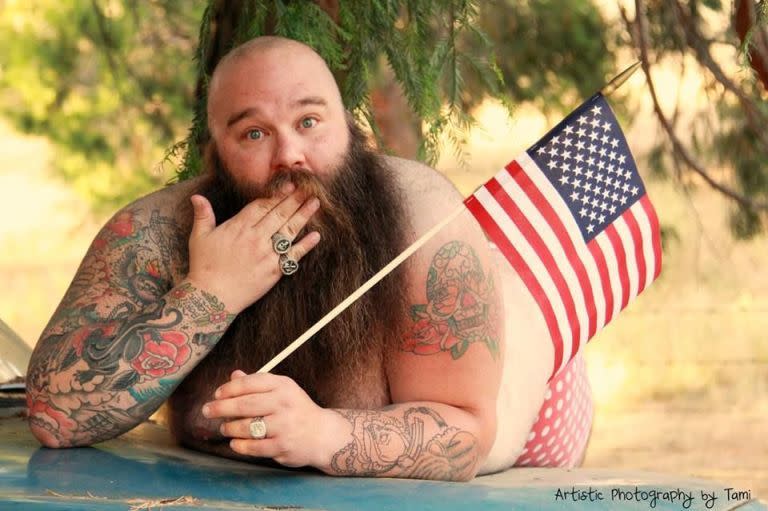 His cheeky expressions are the best part. And those star-spangled shorts too.