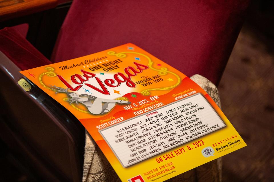Michael Childers' "One Night Only" is returning for its 17th year at the McCallum Theatre benefitting the Barbara Sinatra ChildrenÕs Center.