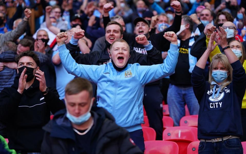 There is hope Wembley could be full for the final of Euro 2021 after a successful trial involving the Carabao Cup in April - Matt McNulty - Manchester City /Manchester City FC 