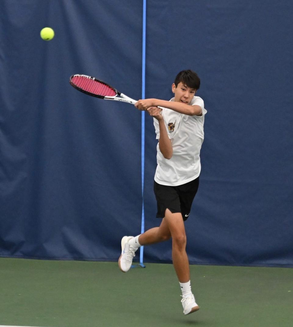 Lexington's Ethan Remy paired with Dylan Catanese to win a second straight Division II sectional doubles title.