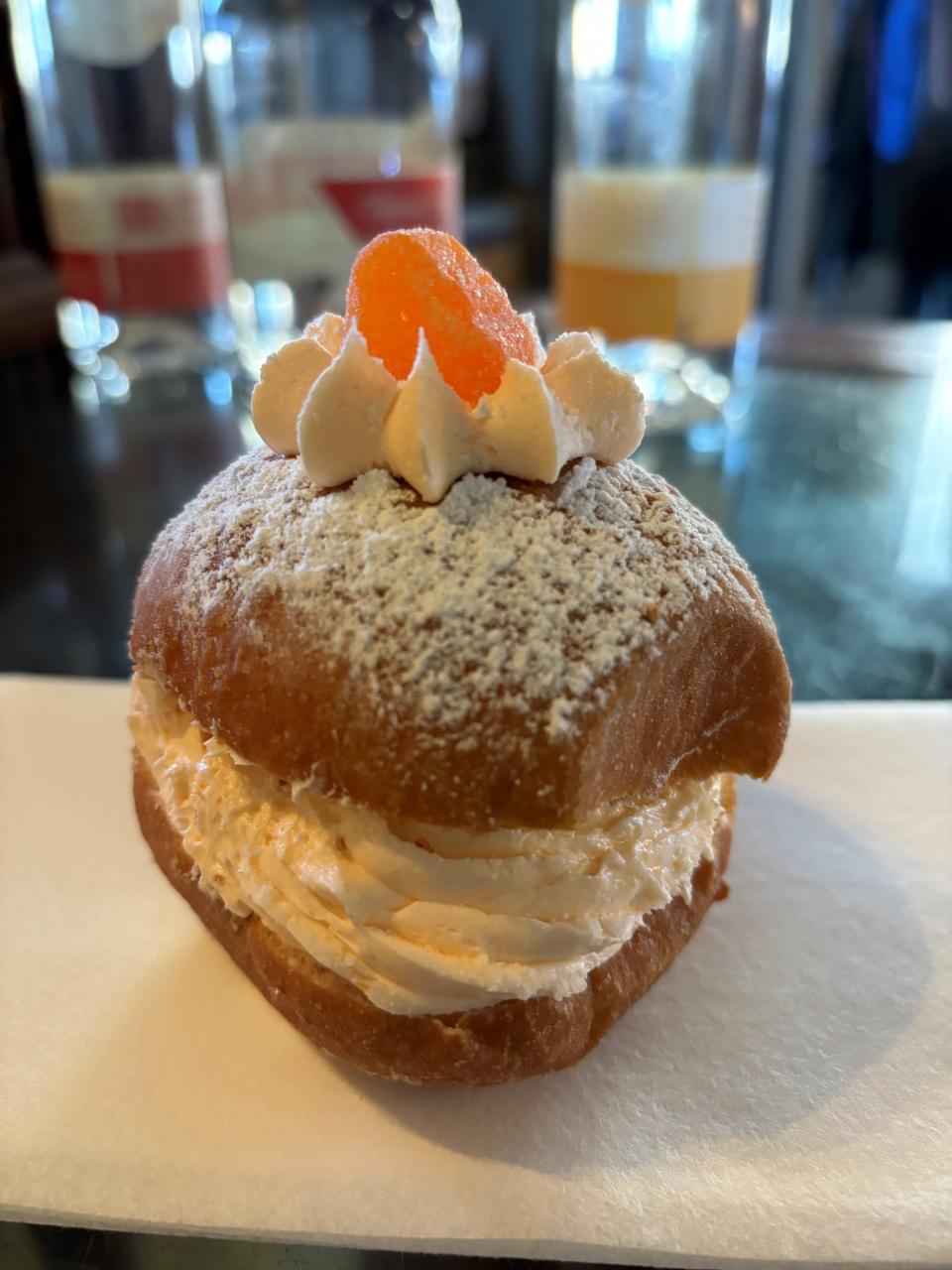 Orange cream paczki from New Palace Bakery in Hamtramck are used to make Detroit City Distillery's Orange Cream Paczki Day Vodka.