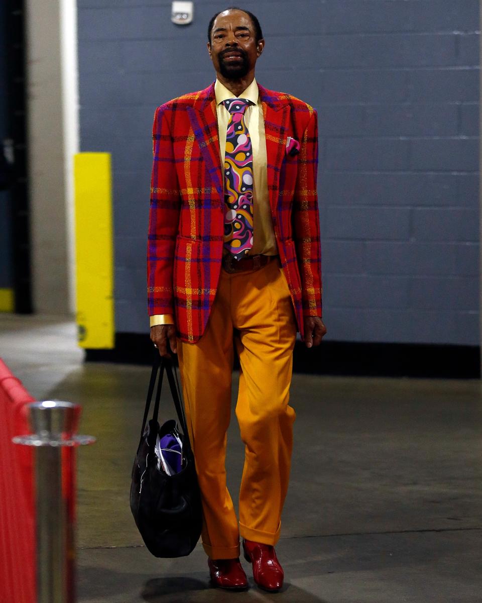 Clyde Frazier knows that, if you dress with sufficient energy, there's no such thing as clashing.