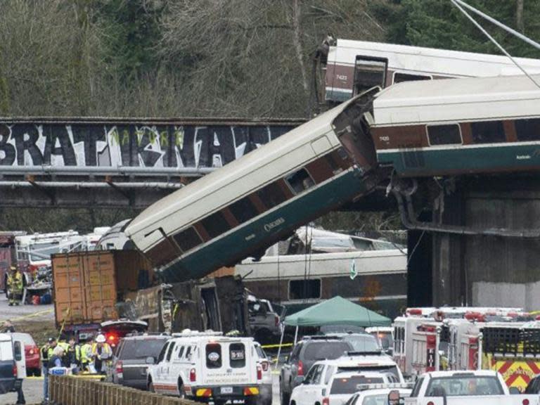 Amtrak derailment: Train was travelling 80mph in 30mph zone before crash that killed three people