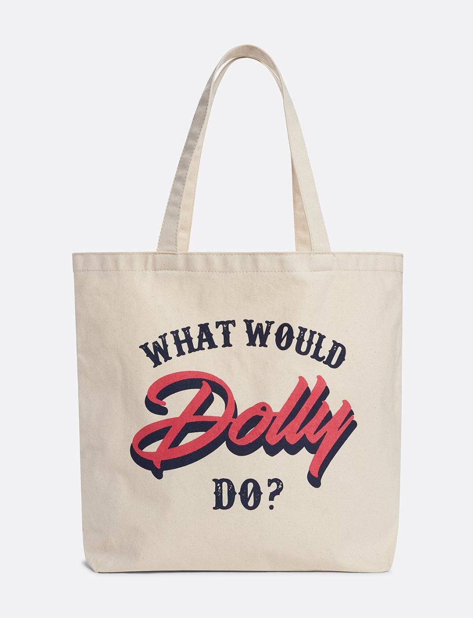 What Would Dolly Do Market Canvas Tote