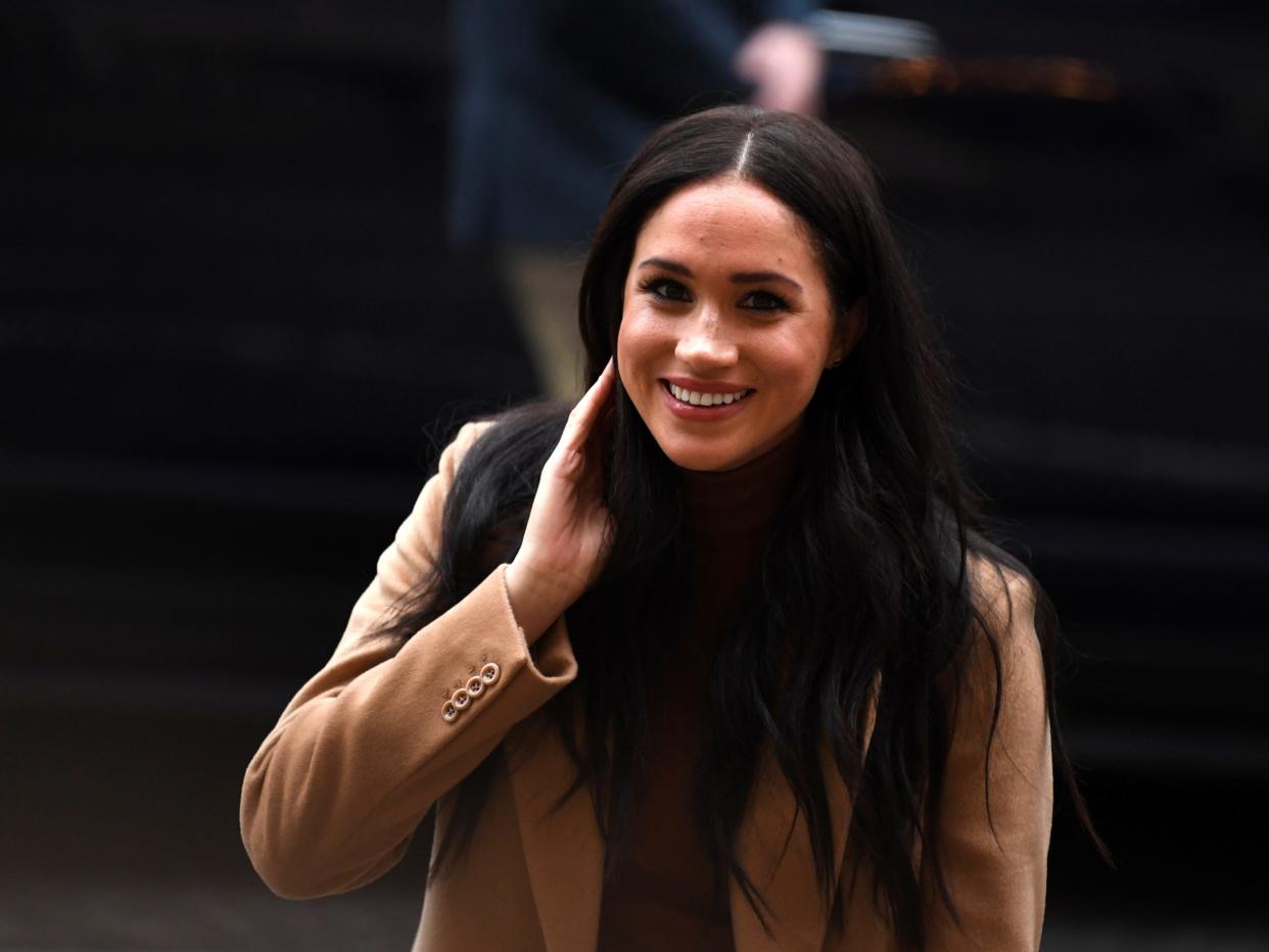 FILE PHOTO: Britain's Meghan, Duchess of Sussex arrives to visit Canada House in London, Britain  January 7, 2020. Daniel Leal-Olivas/Pool via REUTERS