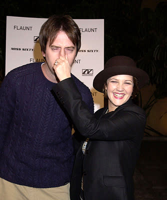 Tom Green and Drew Barrymore at the Hollywood premiere of Donnie Darko