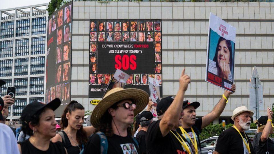 Una manifestación por los rehenes de Israel