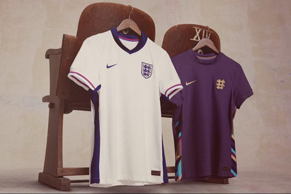England have unveiled new kits ahead of this summer’s Euros (England football/Nike)