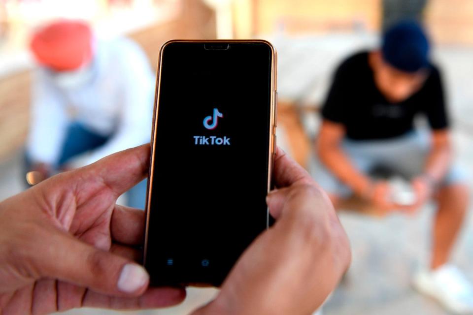 TikTok has already been banned in India, with the US also reportedly considering banning the Chinese social media app: NARINDER NANU/AFP via Getty Images
