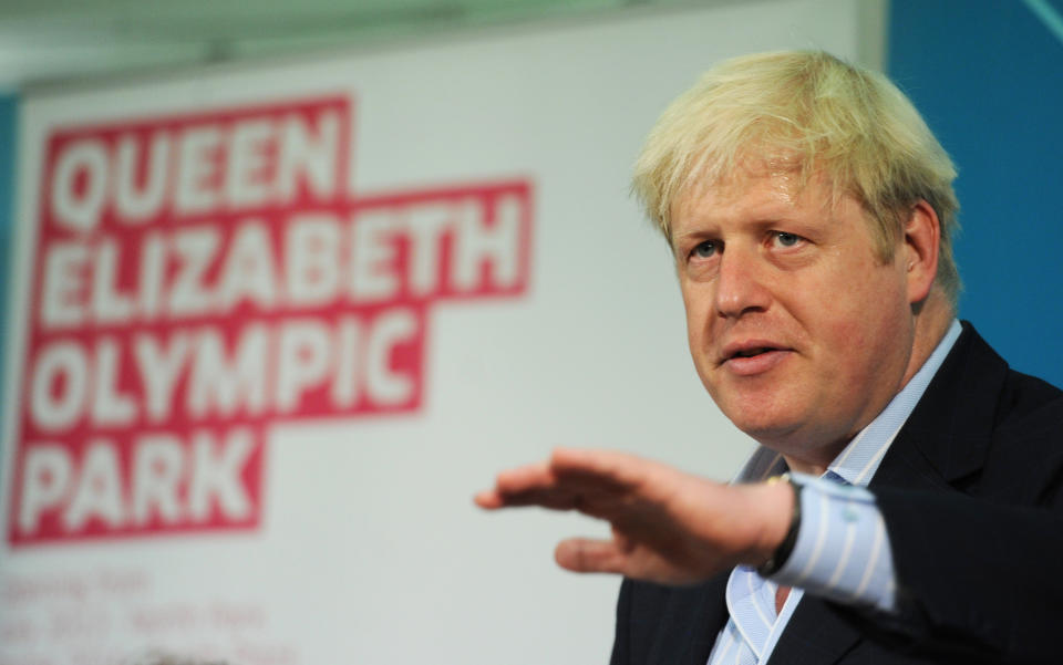 Mayor of London Boris Johnson holds a press conference in Westminster, London, to discuss the legacy of the London 2012 Olympics.