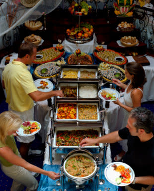 <div class="caption-credit"> Photo by: Thinkstock</div><b>Buffet abuse</b>: When a Mongolian restaurant in the U.K. advertised an all-you-can-eat buffet, they didn't expect Andy Miles and George Dalmon to take it quite so literally. In October, the <a href="http://bit.ly/T57JsR" rel="nofollow noopener" target="_blank" data-ylk="slk:two super-eaters;elm:context_link;itc:0;sec:content-canvas" class="link ">two super-eaters</a> were blocked from the eatery after vacuuming up more food than the restaurant could dish out.