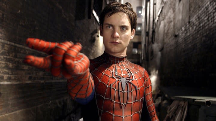 Tobey Maguire in Spider-Man 2.