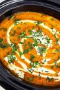 <p>This is the perfect "set it and forget it" recipe for a busy weeknight. Make it the morning, and dinner is practically ready for you when you get home. </p><p>Get the <a href="https://www.delish.com/uk/cooking/recipes/a30465190/easy-crockpot-butternut-squash-soup-recipe/" rel="nofollow noopener" target="_blank" data-ylk="slk:Slow Cooker Butternut Squash Soup;elm:context_link;itc:0;sec:content-canvas" class="link ">Slow Cooker Butternut Squash Soup</a> recipe.</p>