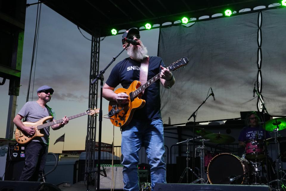 Jim Bachmann performs at Country Thunder Music Festival near Florence on April 13, 2023.