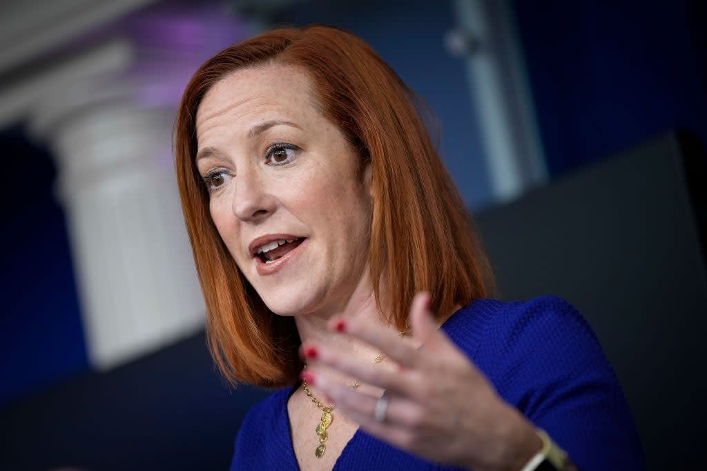 La secretaria de prensa de la Casa Blanca, Jen Psaki, ha enfatizado que la Casa Blanca solo puede hacer mucho para responder a la pandemia. (Getty Images)