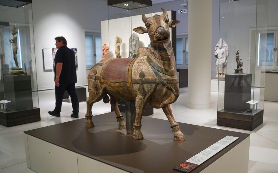 A processional animal from South India on display at the Humboldt Forum in Berlin - dpa picture alliance / Alamy Stock Photo