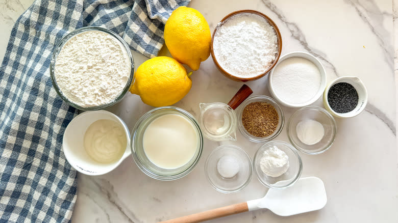 lemon poppy seed muffin ingredients