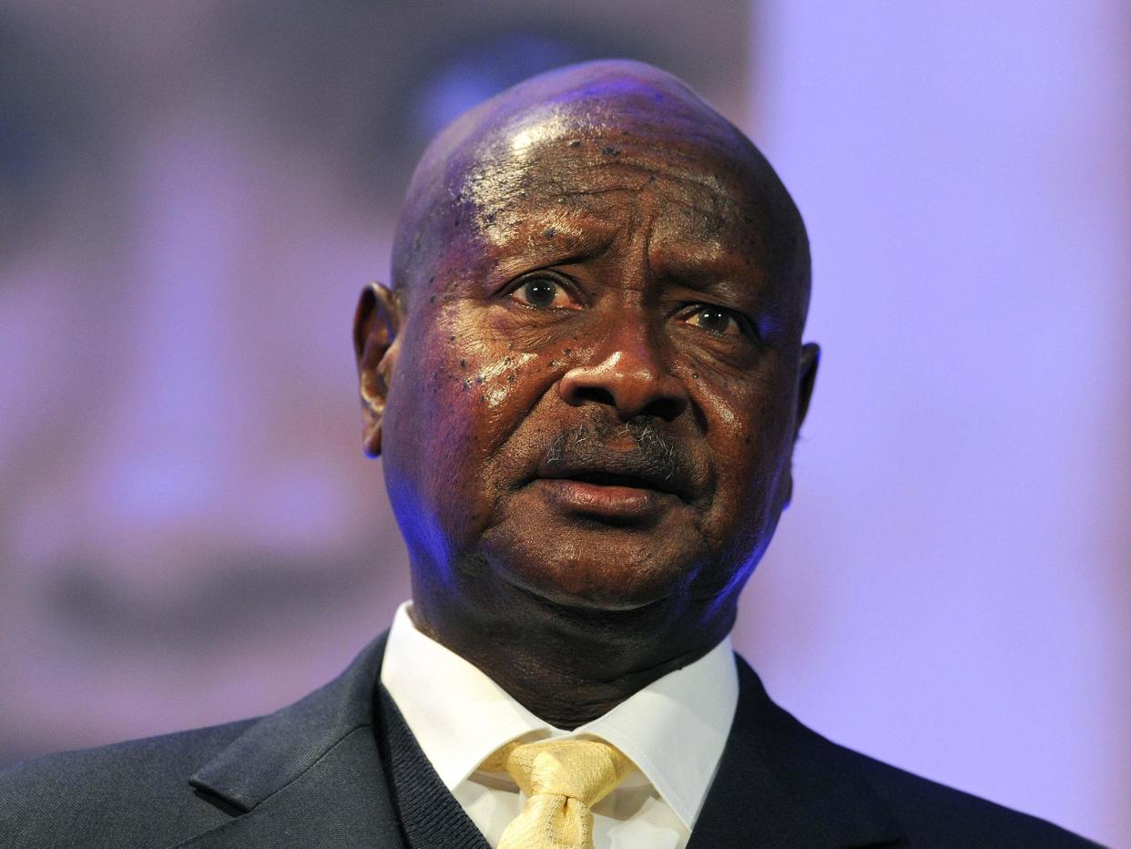 President Yoweri Museveni said Donald Trump must be thanked for telling Africans