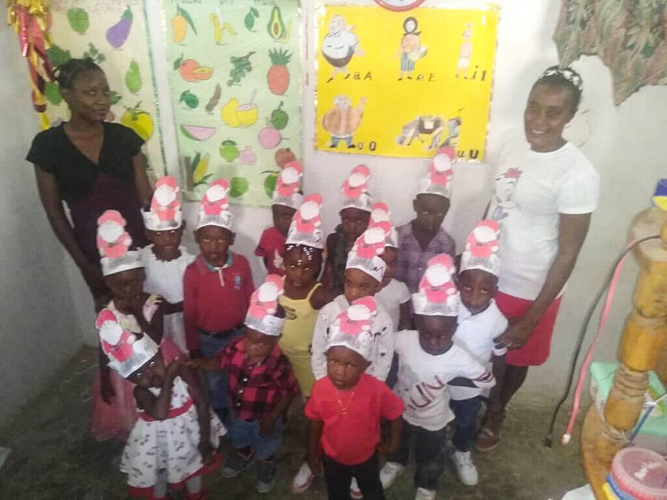 Children in a classroom at Lemer Celest School (Courtesy Telemaque Vernet)