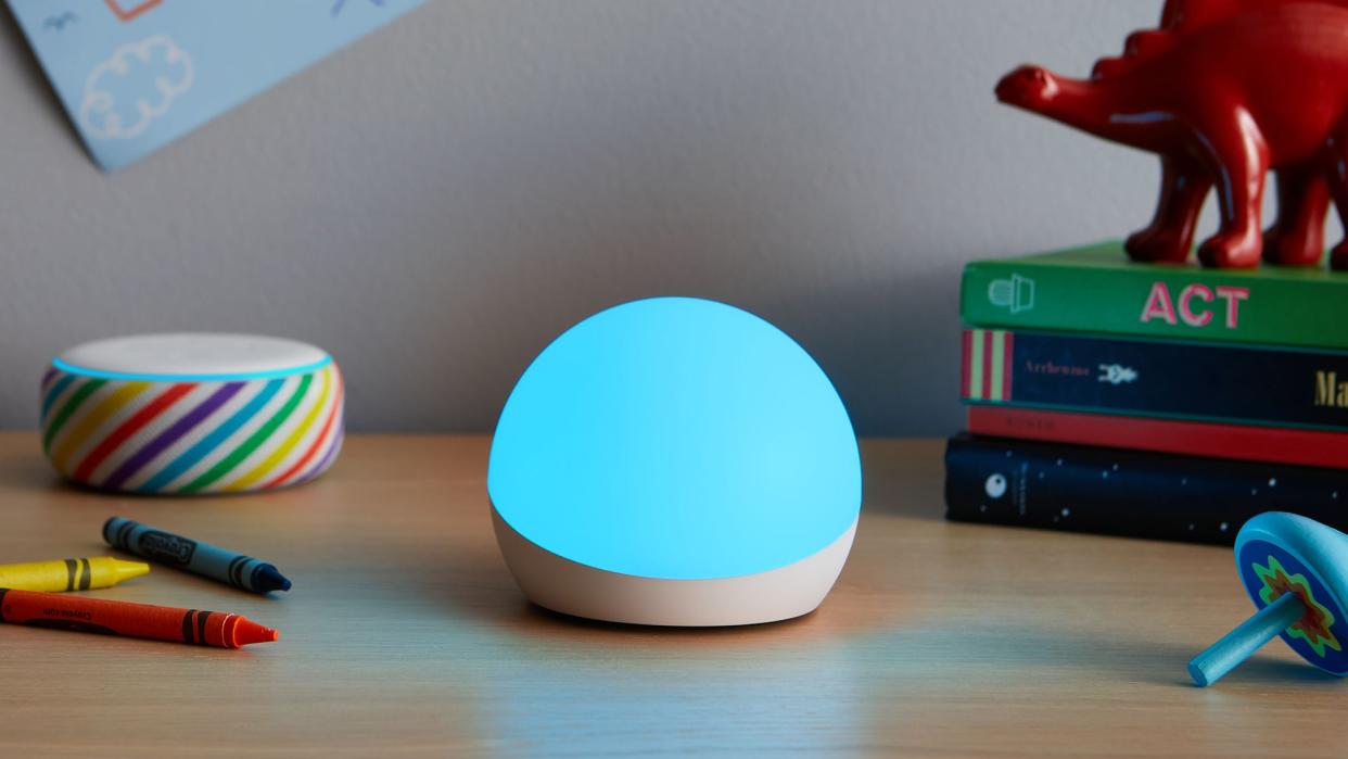 an amazon echo glow smart device