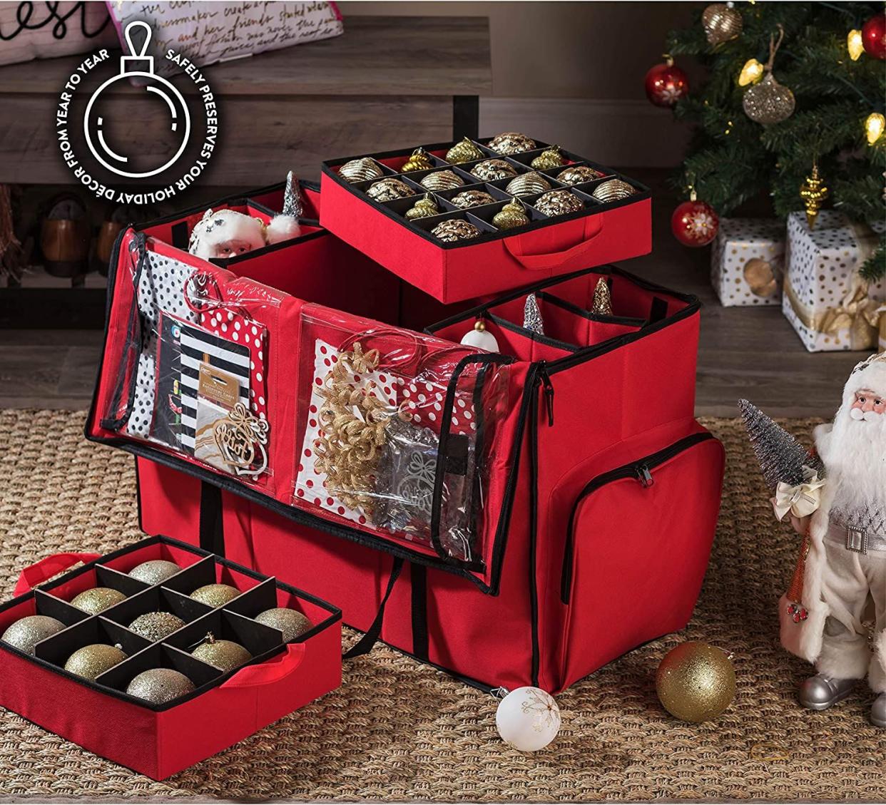 <p><a href="https://go.redirectingat.com?id=74968X1596630&url=https%3A%2F%2Fwww.walmart.com%2Fip%2FSuper-Rigid-2-in-1-Christmas-Ornament-Storage-Box-Xmas-Figurine-Container-Easy-Access-Removable-Trays-Keeps-73-Holiday-Ornaments-Adjustable-Extent-Ar%2F667491079&sref=https%3A%2F%2Fwww.goodhousekeeping.com%2Fholidays%2Fchristmas-ideas%2Fg3086%2Fchristmas-tree-ornament-organization%2F" rel="nofollow noopener" target="_blank" data-ylk="slk:Shop Now;elm:context_link;itc:0;sec:content-canvas" class="link rapid-noclick-resp">Shop Now</a></p><p>2-in-1 Christmas Ornament Storage Box</p><p>walmart.com</p><p>$67.53</p>