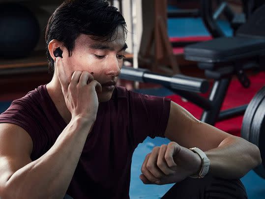 Invest in high-quality earphones that were designed with sport in mind