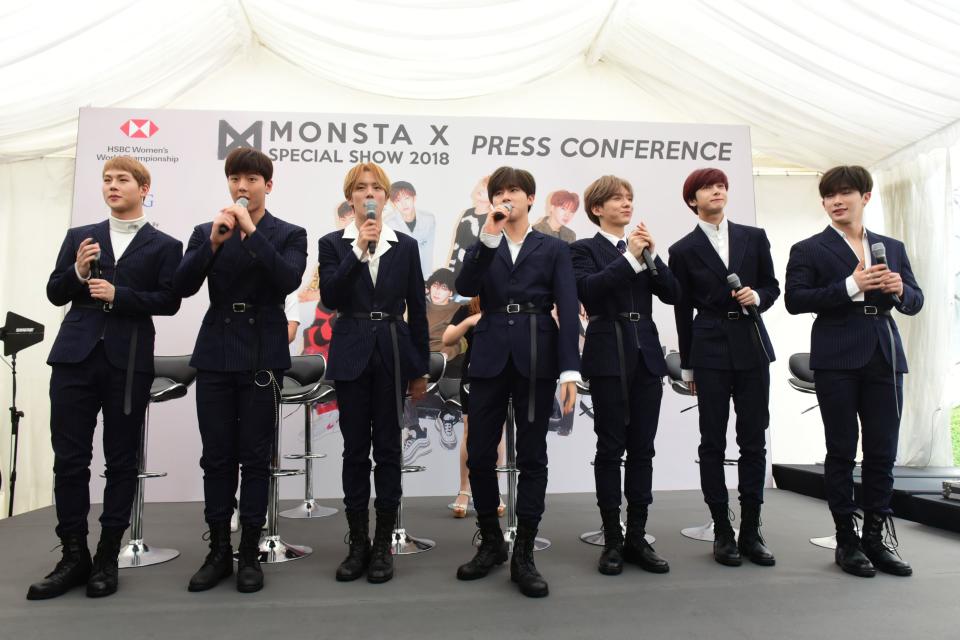 PHOTOS: Crowds brave rain to see K-pop group Monsta X at Plaza Singapura