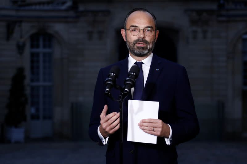 FOTO DE ARCHIVO: El primer ministro de Francia, Edouard Philippe, en París