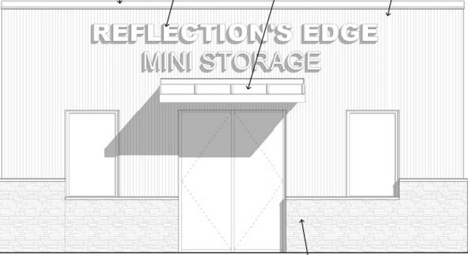 A rendering of a storage unit in Nampa.