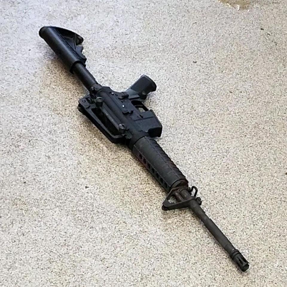 The AR-15 style rifle used by the Waffle House gunman (EPA)