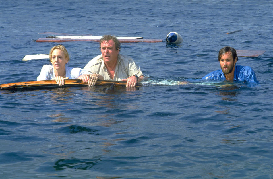 Ellen Brody, Michael Cain. and Lance Guest in Jaws: The Revenge. Universal Studios