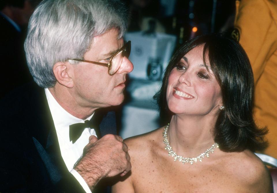 <span><span>Phil Donahue and Marlo Thomas, 1985</span><span>MediaPunch/Shutterstock</span></span>