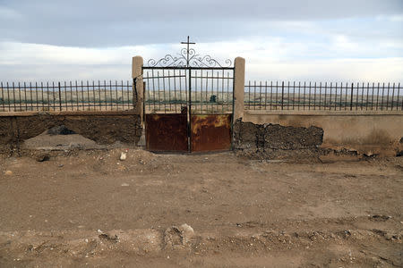 A general view shows an area recently cleared of mines and unexploded ordnance in a project to clear the area near Qasr Al-Yahud, a traditional baptism site along the Jordan River, near Jericho in the occupied West Bank, December 9, 2018. REUTERS/Ammar Awad