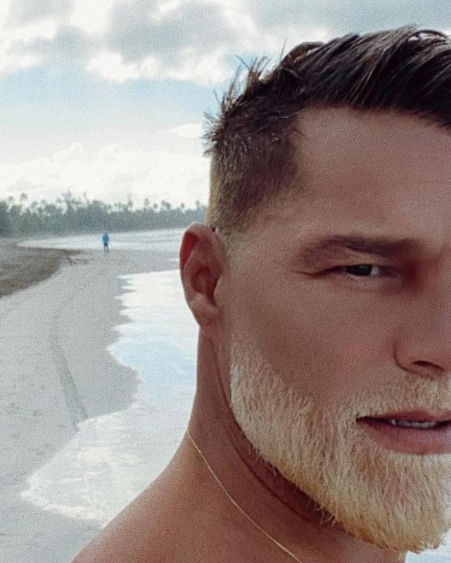 Ricky Martin Bleached Beard: 'When Bored, Bleach'