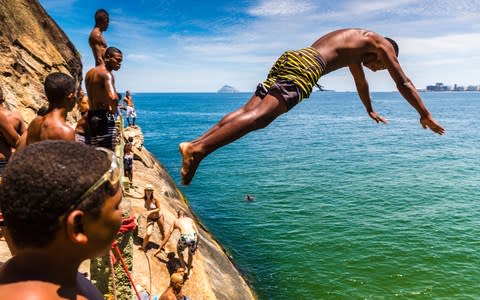 leme beach, rio de janeiro, brazil - Credit: RICHARD I'ANSON