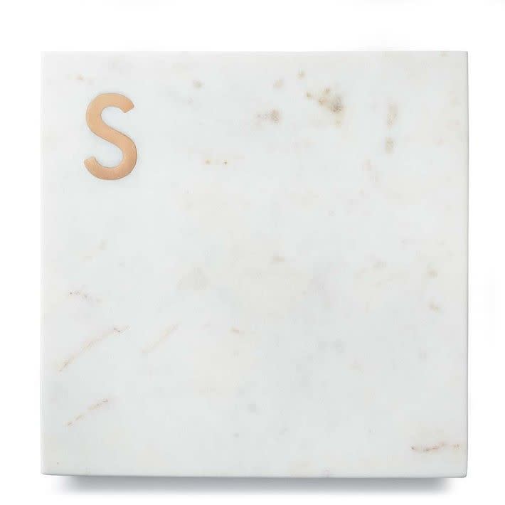 8) Marble & Copper Monogram Boards
