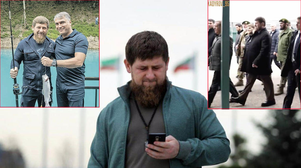 Fluctuations in Kadyrov's weight, which one Russian media outlet has linked to his potential illness. Photos: Ukrainska Pravda