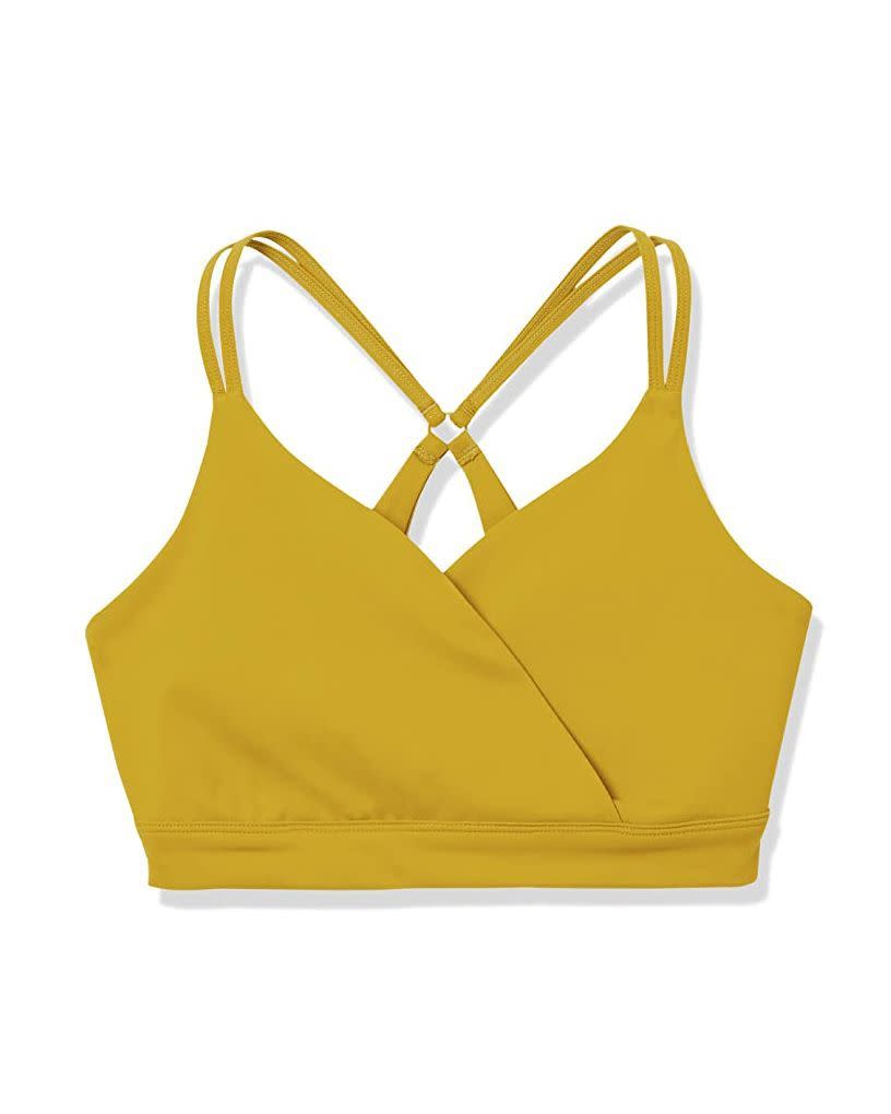 4) Spectrum Studio Strappy Back Light Support Yoga Sports Bra