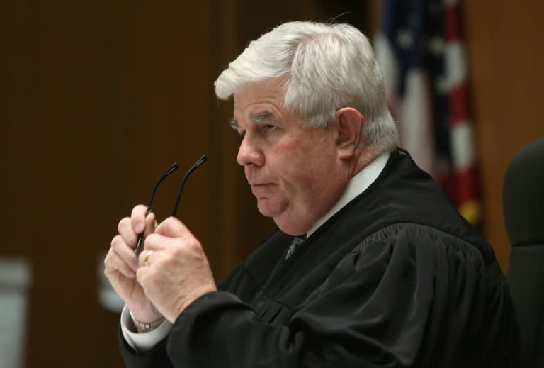 Judge Scott Gordon presides the hearing for People v. Roman Polanski, at Clara Shortridge Foltz Criminal Justice Center in Los Angeles, on March 19, 2017