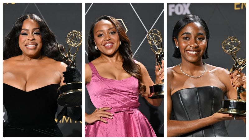 Niecy Nash, left; Quinta Brunson, and Ayo Edebiri.