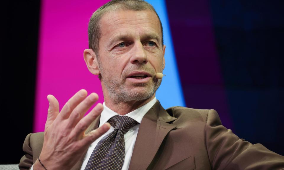 <span>Aleksander Ceferin is looking for a fourth consecutive term as Uefa’s president.</span><span>Photograph: Christian Charisius/AP</span>